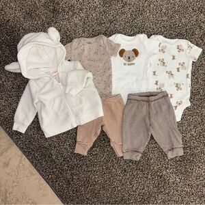 Adorable Baby Clothing Newborn Set with Koala Bear Theme 6 pieces